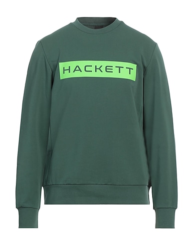 HACKETT Sweatshirt SPORT Dark green 95% Cotton, 5% Elastane