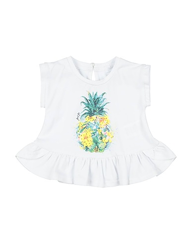 FUN & FUN T-shirt Bianco 95% Cotone, 5% Elastan