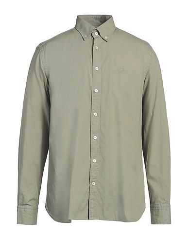 HACKETT Solid colour shirt Light green 100% Cotton