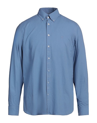 HACKETT Solid colour shirt Pastel blue 100% Cotton