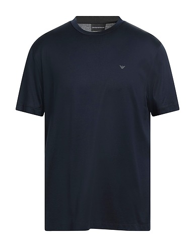 EMPORIO ARMANI T-shirt Blu notte 70% Lyocell, 30% Cotone