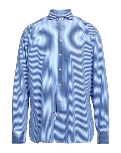 HACKETT Striped shirt Blue 100% Cotton