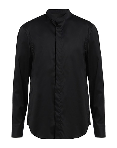 EMPORIO ARMANI Solid colour shirt 98% Cotton, 2% Elastane