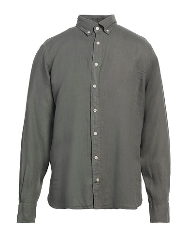 HACKETT Linen shirt Military green 100% Linen