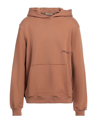 HINNOMINATE Hooded track jacket  Brown 100% Cotton