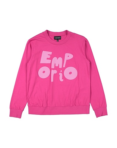 EMPORIO ARMANI T-shirt Magenta 100% Cotone organico