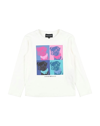 EMPORIO ARMANI T-shirt Ivory 100% Organic cotton