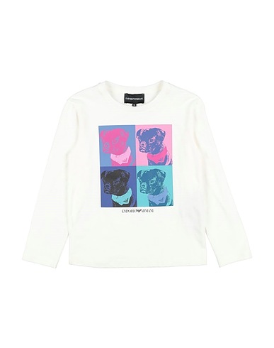 EMPORIO ARMANI T-shirt Ivory 100% Cotton