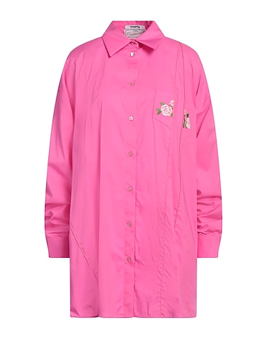 VIVETTA Shirts SUSTAINABLE Pink 97% Cotton, 3% Elastane