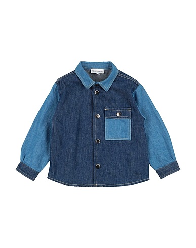 EMPORIO ARMANI Camicia fantasia Blu 100% Cotone