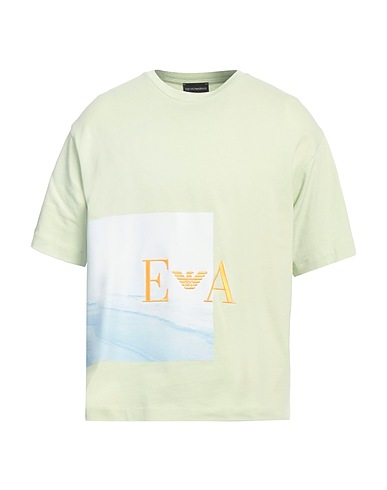EMPORIO ARMANI T-shirt Verde chiaro 100% Cotone
