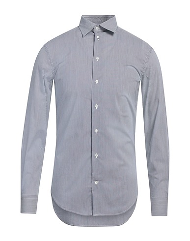 EMPORIO ARMANI Camicia a righe Blu 75% Cotone, 22% Poliammide, 3% Elastan