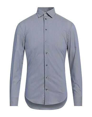 EMPORIO ARMANI Camicia fantasia Blu 75% Cotone, 22% Poliammide, 3% Elastan