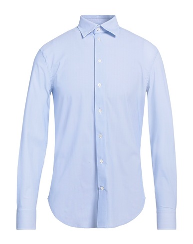 EMPORIO ARMANI Hemd mit Muster Azurblau 76% Polyamid, 24% Elastan