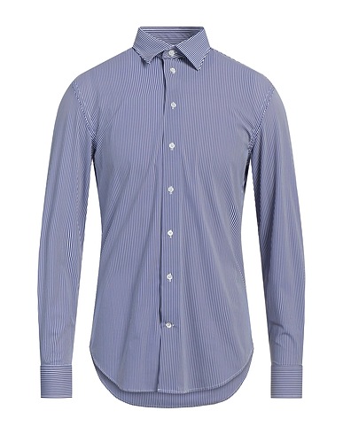 EMPORIO ARMANI Patterned shirt Blue 76% Polyamide, 24% Elastane