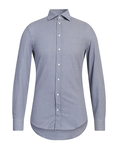 EMPORIO ARMANI Patterned shirt Blue 100% Cotton