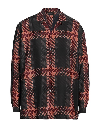 EMPORIO ARMANI 柄入りシャツ ポリエステル 100%