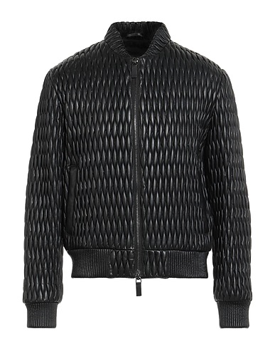 EMPORIO ARMANI Bomber Black 100% Lambskin