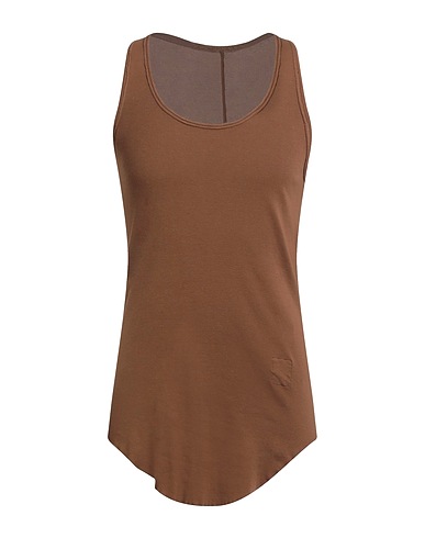 DRKSHDW by RICK OWENS Tank top Brown 100% Cotton