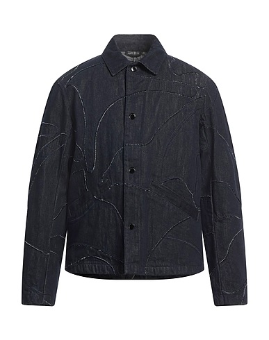 EMPORIO ARMANI Giubbotto jeans Blu 100% Cotone, Poliestere