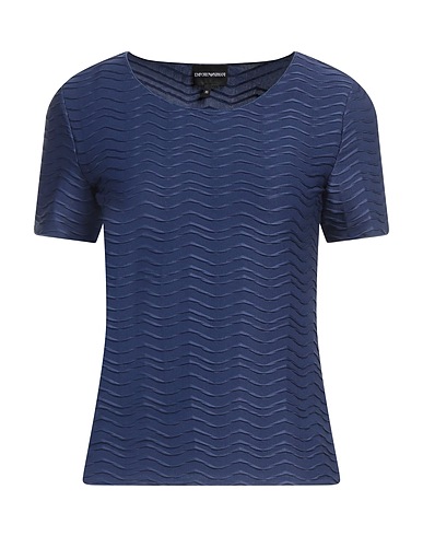 EMPORIO ARMANI T-shirt Blue 92% Polyester, 8% Elastane