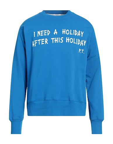 PAOLO PECORA Sweatshirt Azure 100% Cotton