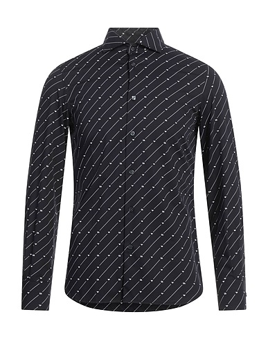 EMPORIO ARMANI Camicia fantasia Nero 50% Cotone, 50% Lyocell