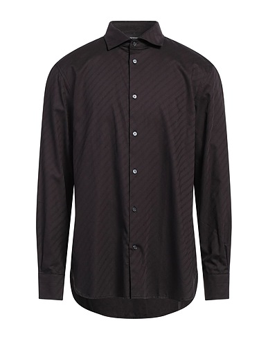 EMPORIO ARMANI Patterned shirt Black 100% Cotton