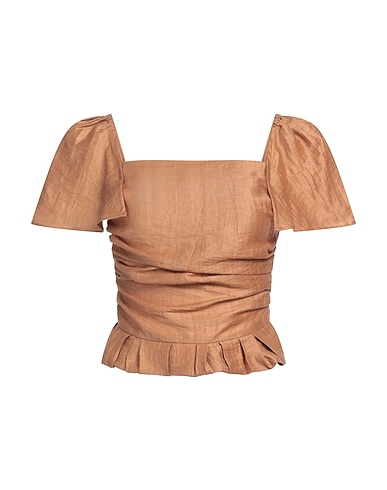 MAJE Top MARRONE 88% Linen, 12% Polyamide