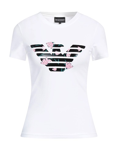 EMPORIO ARMANI T-shirt White 95% Cotton, 5% Elastane