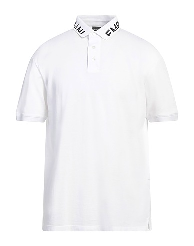 EMPORIO ARMANI Polo shirt White 100% Cotton