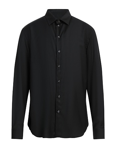 EMPORIO ARMANI Camicia tinta unita Nero 100% Lana Vergine