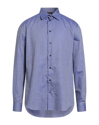 EMPORIO ARMANI Patterned shirt BLU 100% Cotton