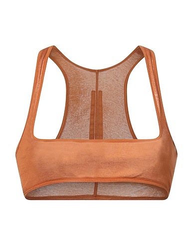 RICK OWENS Top Tan 100% Cotton