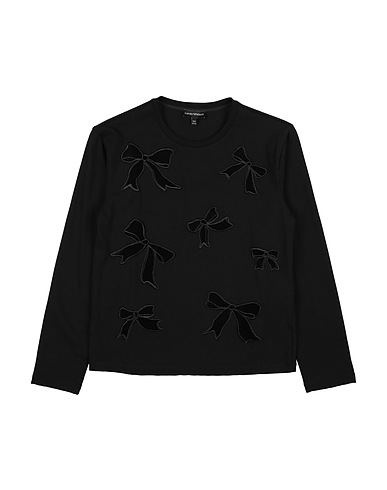 EMPORIO ARMANI T-shirt Black 100% Cotton, Polyamide, Polyester
