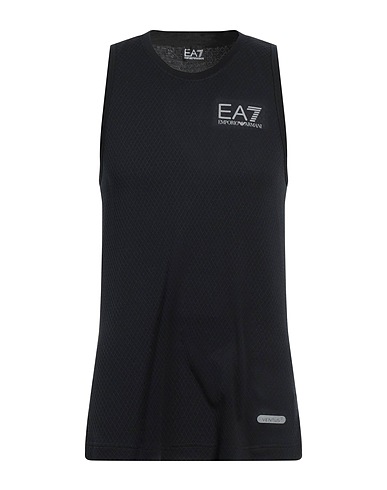 EA7 Débardeur Noir 51% Polyester, 49% Polyamide