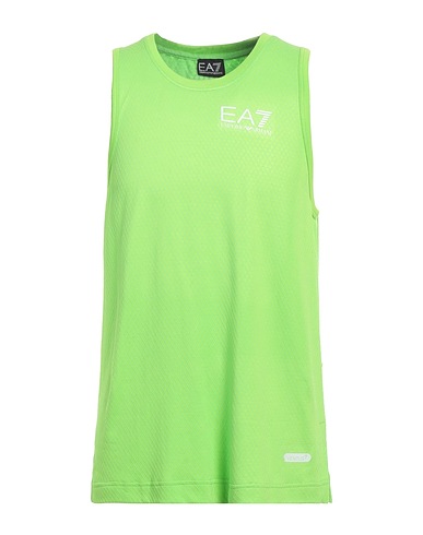 EA7 Canotta Verde lime 51% Poliestere, 49% Poliammide