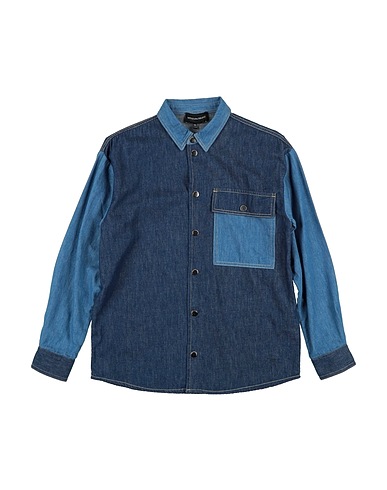 EMPORIO ARMANI TOPS & TEES Blue 100% Cotton
