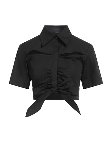 PINKO Solid colour shirts & blouses Black 100% Cotton