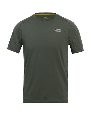 EA7 T-shirt Military green 92% Recycled polyester, 8% Elastane