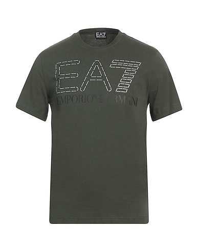 EA7 T-shirt Military green 100% Cotton