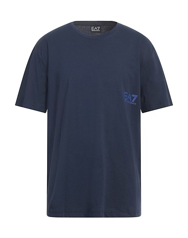 EA7 T-shirt Blu navy 100% Cotone