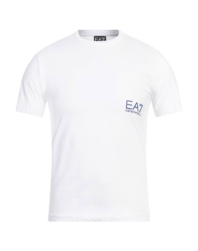 EA7 T-shirt Bianco 100% Cotone