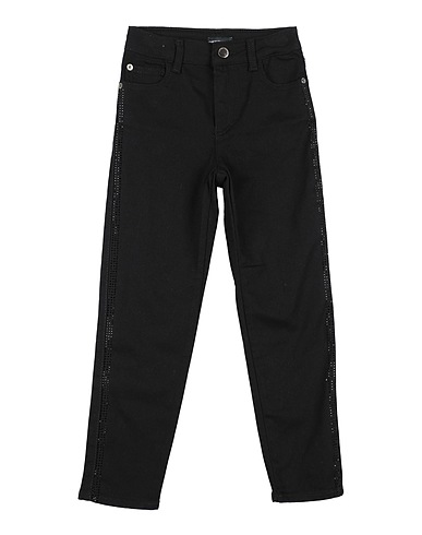 EMPORIO ARMANI Denim trousers Black 98% Cotton, 2% Elastane