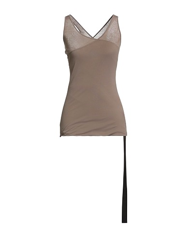 DRKSHDW by RICK OWENS Canotta Khaki 100% Cotone