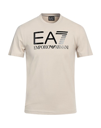 EA7 T-shirt Beige 55% Viscosa, 40% Poliammide, 5% Elastan