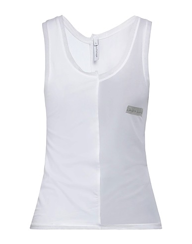 CHRISTINA SEEWALD Tank top White 93% Cotton, 7% Elastane