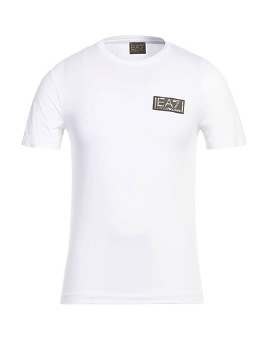 EA7 T-shirt White 100% Cotton