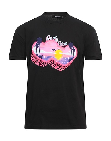 DSQUARED2 Ｔシャツ ブラック コットン 100%
