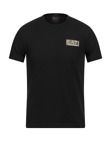 EA7 T-shirt Nero 100% Cotone
